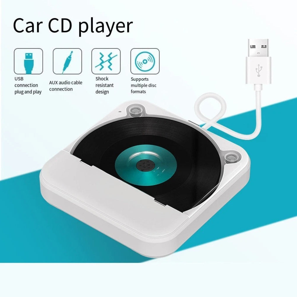 Reproductor de CD Portátil para Coche – Audio de Alta Calidad en Movimiento