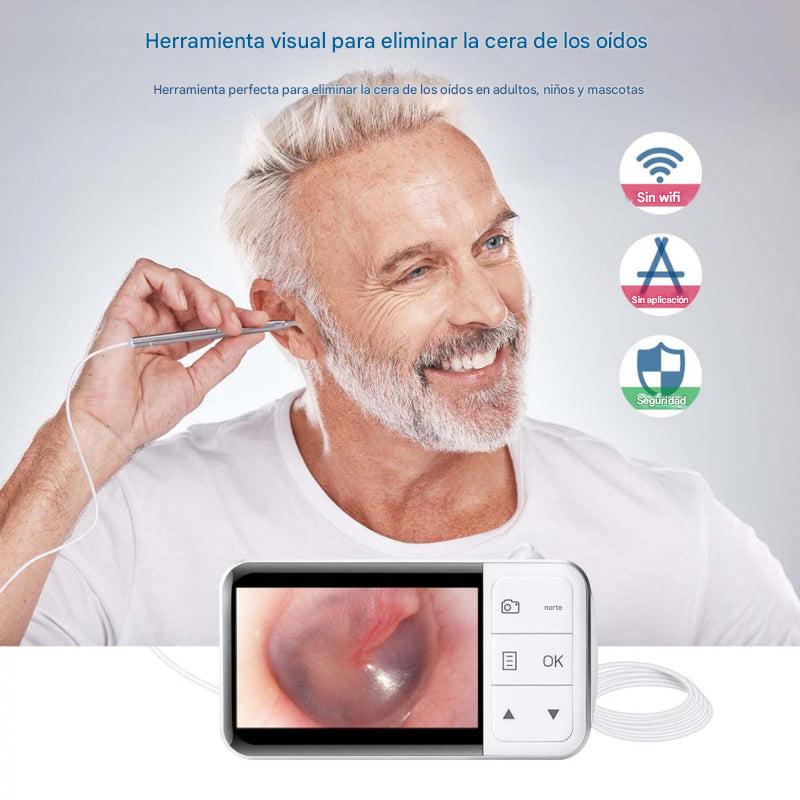 Otoscopio digital con pantalla de 4,5 pulgadas