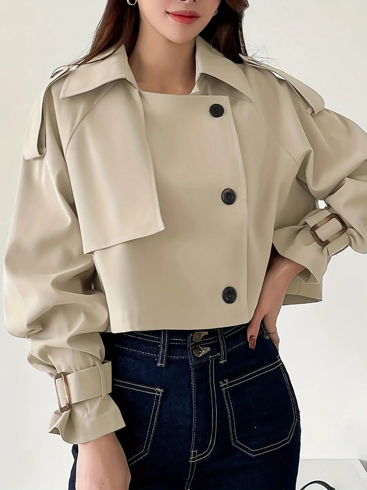 Chaquetón corto informal y chic