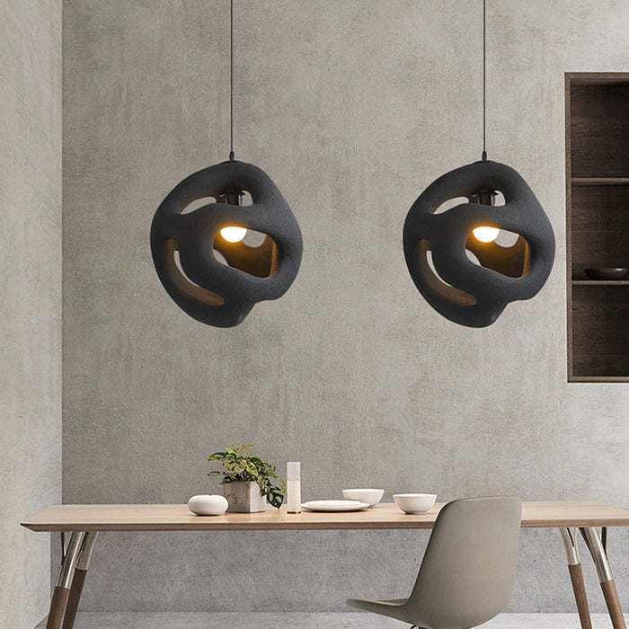 LumiZen | Lámpara de Techo Asimétrica Minimalista de Estilo Wabi-Sabi