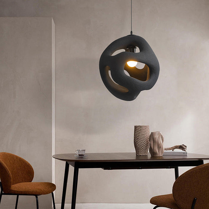 LumiZen | Lámpara de Techo Asimétrica Minimalista de Estilo Wabi-Sabi