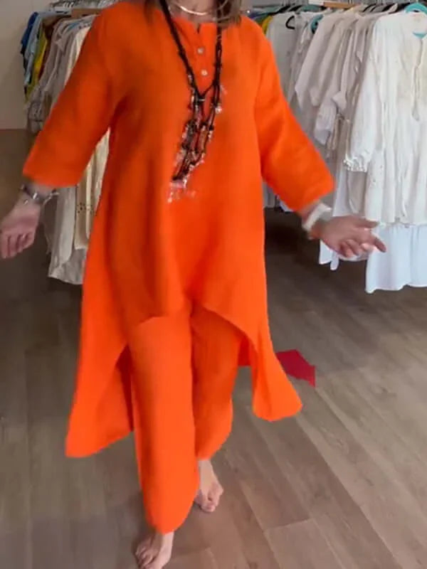 Traje de lino para mujer