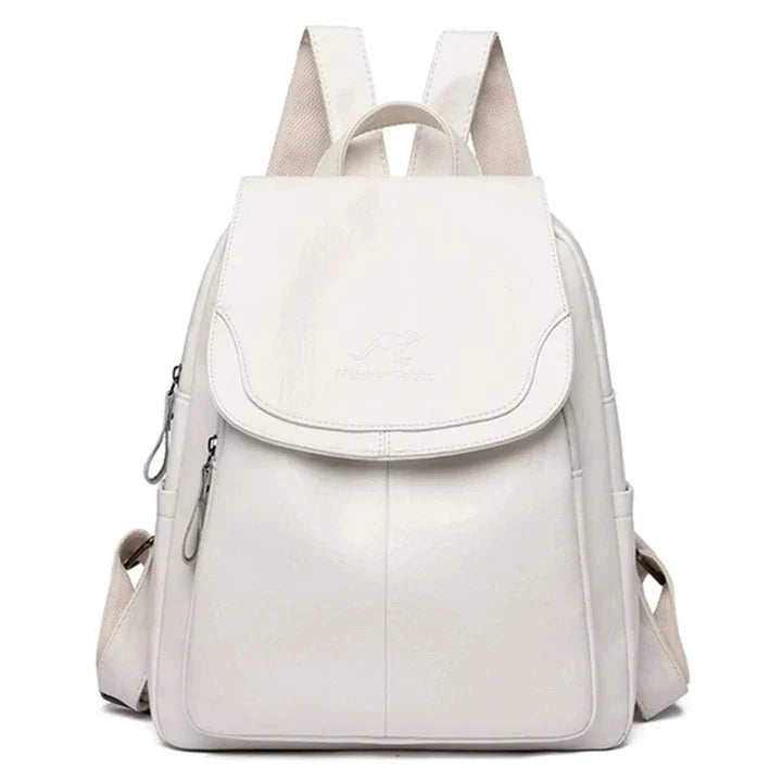 Mochila de piel resistente para mujer