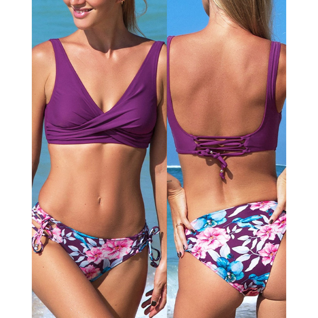 Bikini de playa de dos piezas para mujer