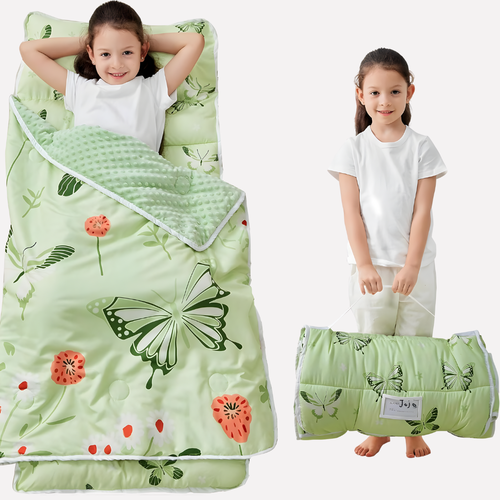 Esterilla de Siesta para Niños Pequeños con Almohada y Manta
