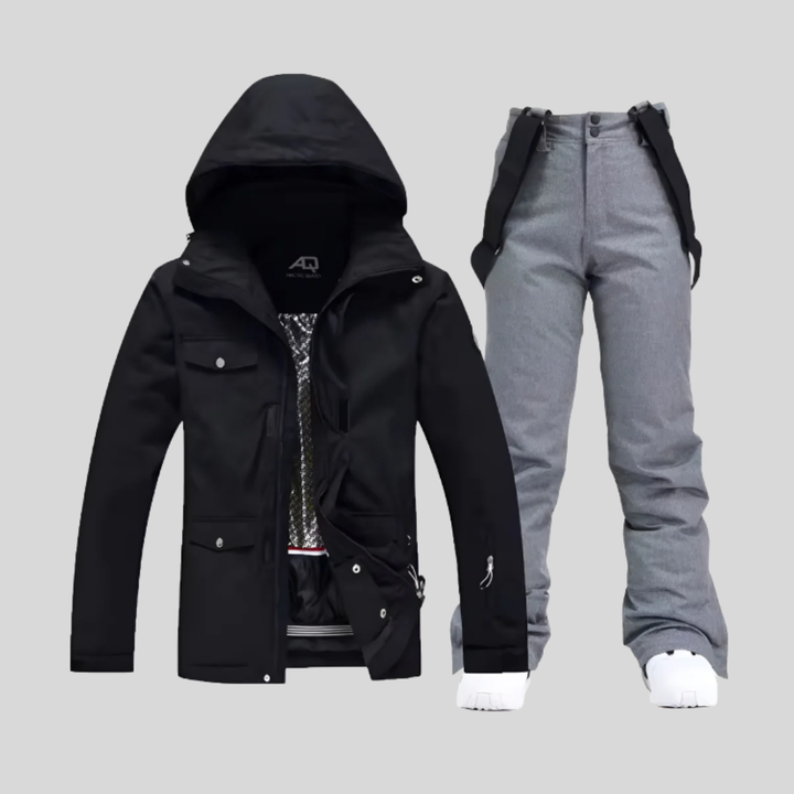 Conjunto de Chaqueta y Pantalones de Esquí para Mujeres - Outfit Funcional de Invierno