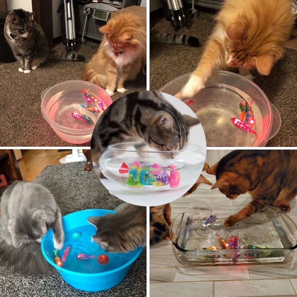Juego de Juguetes para Gatos Interactivo – Movimiento Realista y Luz Atractiva