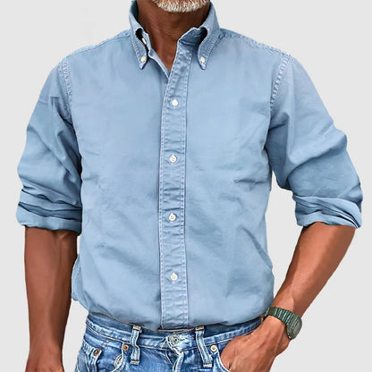 Camisa clásica de manga larga para hombre