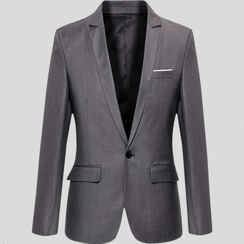 Elegante chaqueta de corte entallado para hombre