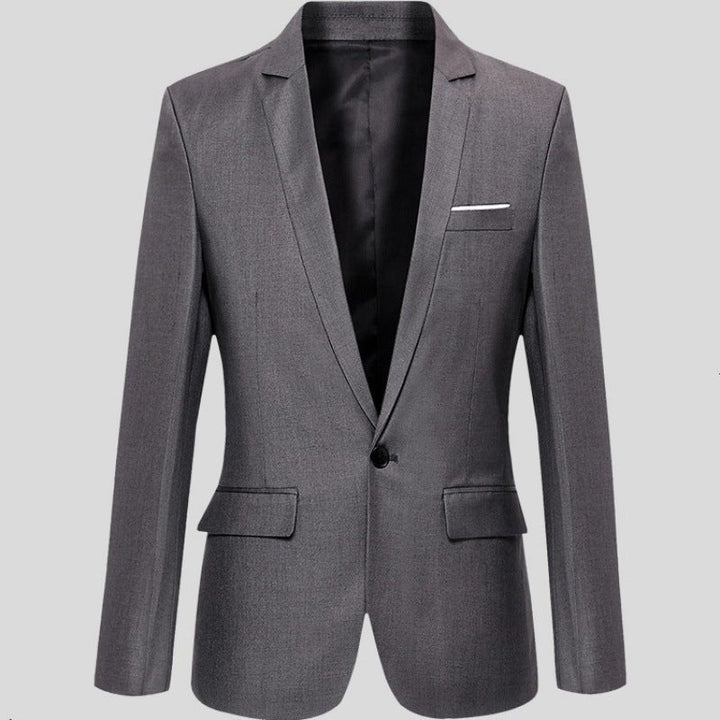 Elegante chaqueta de corte entallado para hombre