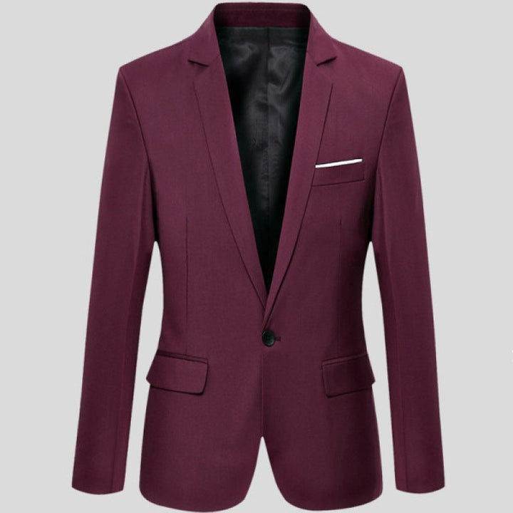 Elegante chaqueta de corte entallado para hombre