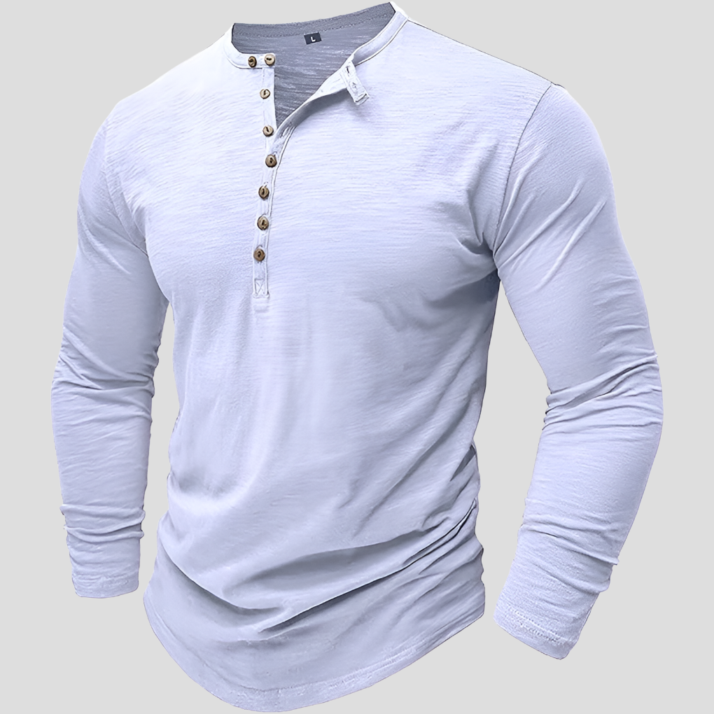 Camisa holgada de algodón para hombre