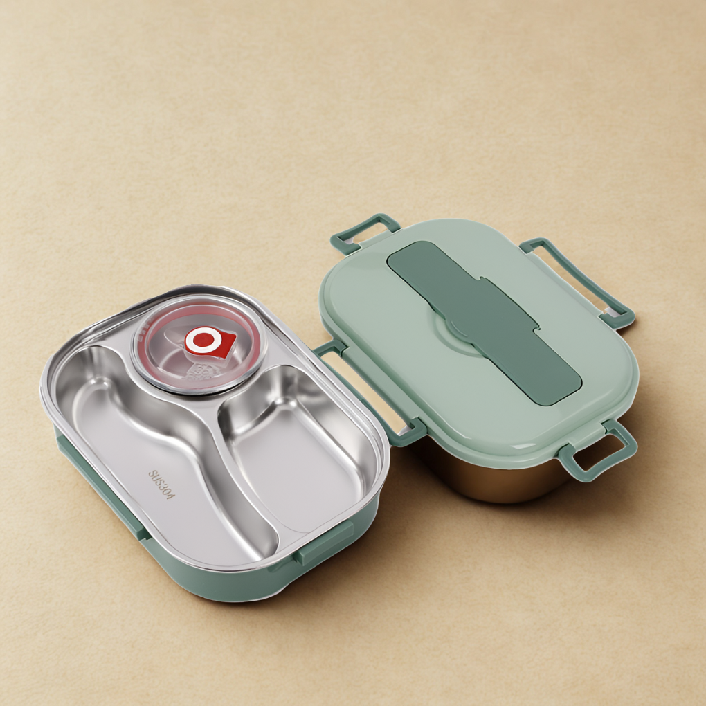 Caja de almuerzo térmica de acero inoxidable