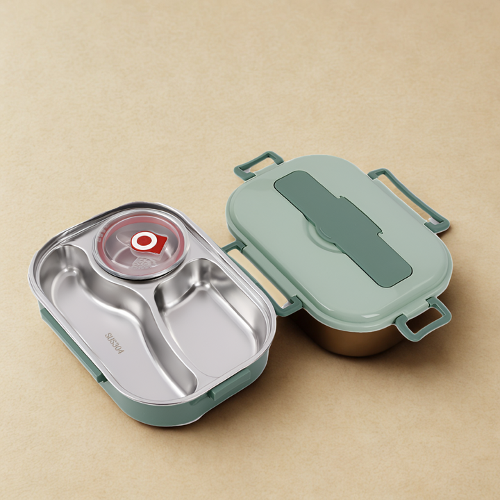 Caja de almuerzo térmica de acero inoxidable