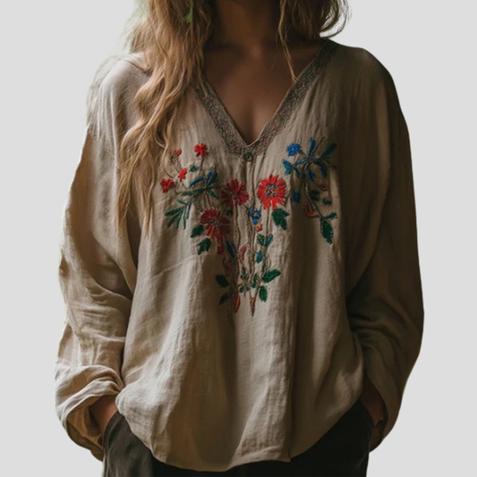 Blusa bordada para mujer