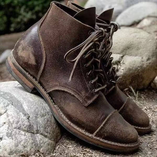 Bota de piel cómoda para hombre