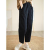 Pantalones de algodón de colores sólidos para mujer