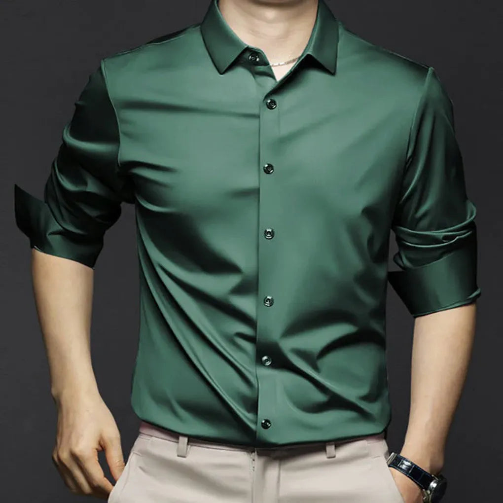 Camisa de vestir antiarrugas para hombre: elegante y de fácil mantenimiento