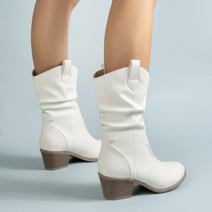 Botas vaqueras retro para mujer