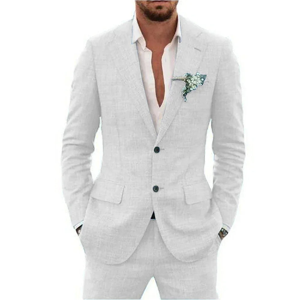 Traje de lino para hombre