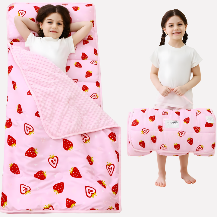 Esterilla de Siesta para Niños Pequeños con Almohada y Manta