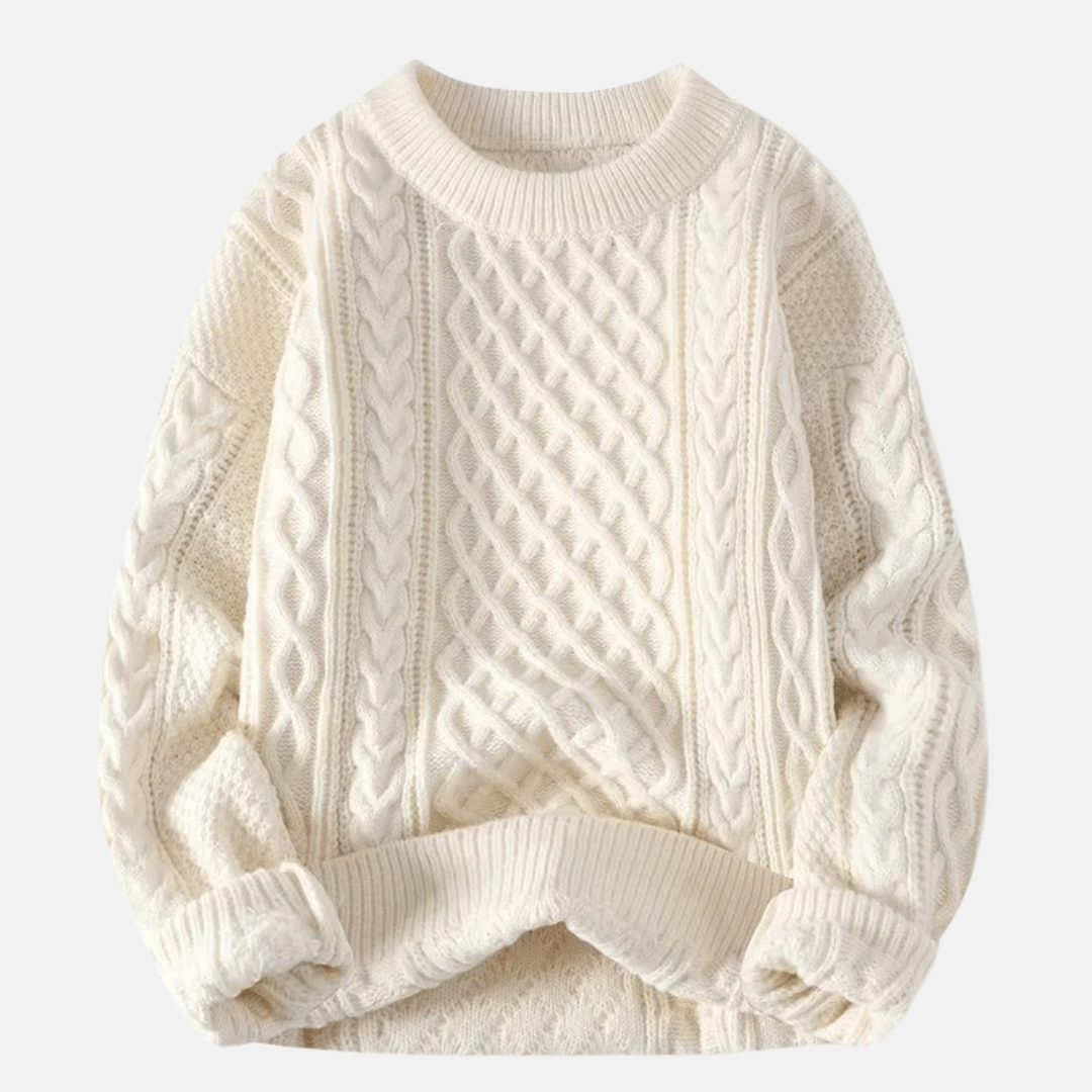 Jersey de invierno de punto liso para hombre