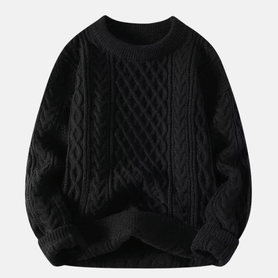 Jersey de invierno de punto liso para hombre