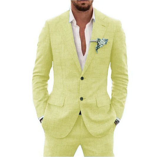 Traje de lino para hombre
