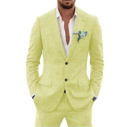 Traje de lino para hombre