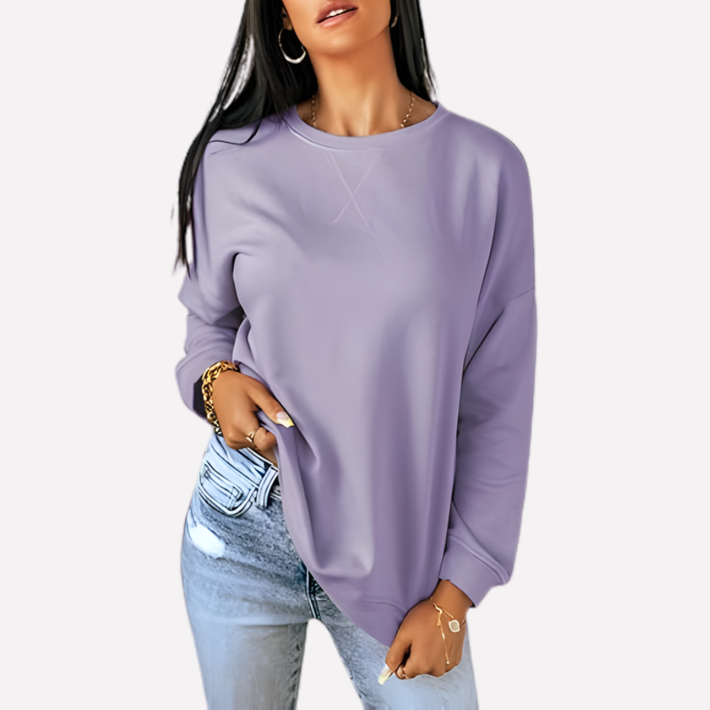 Sudadera de Cuello Redondo para Mujeres