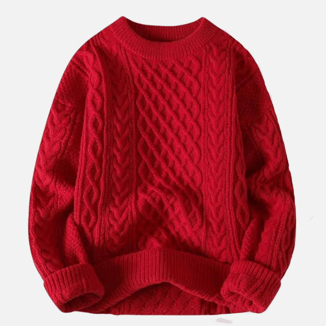 Jersey de invierno de punto liso para hombre