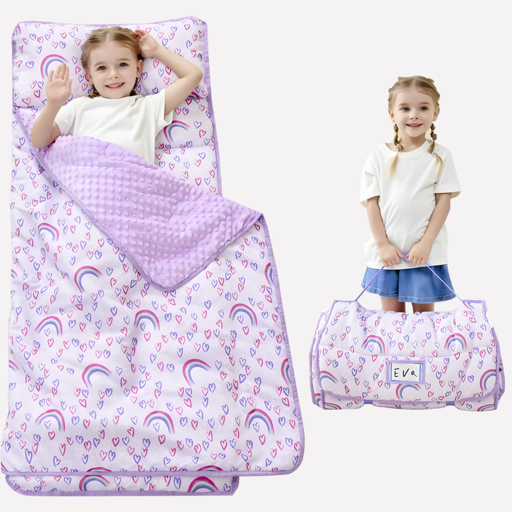 Esterilla de Siesta para Niños Pequeños con Almohada y Manta