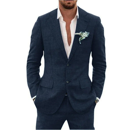 Traje de lino para hombre