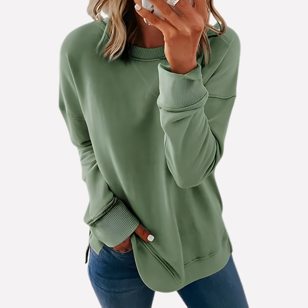 Sudadera de Cuello Redondo para Mujeres