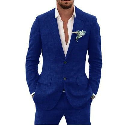 Traje de lino para hombre