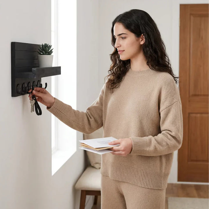 Soporte para Claves y Correo con Repisas