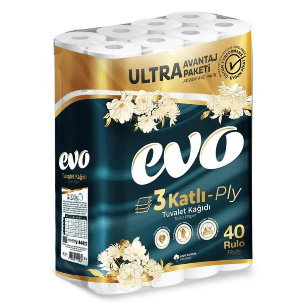 120x Papel Higiénico Lujo Evo 3 Capas