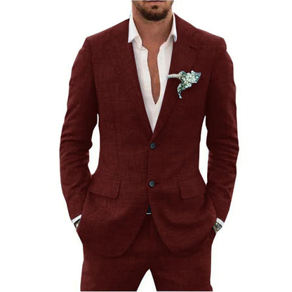 Traje de lino para hombre