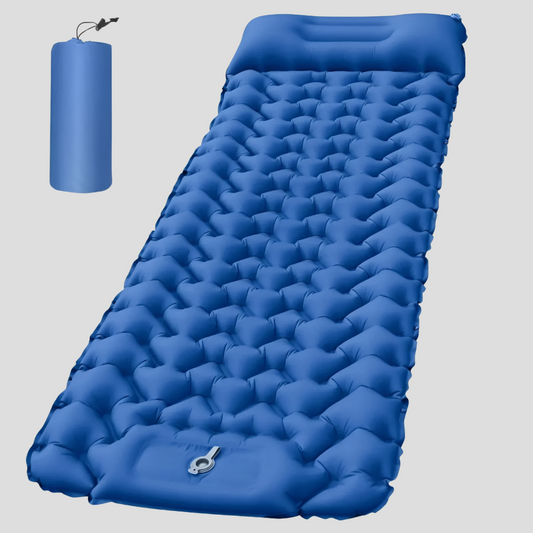 Colchón inflable con almohada incorporada