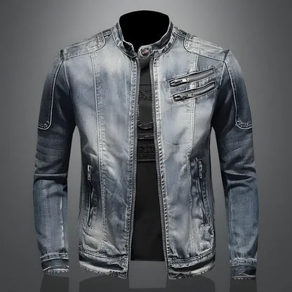 Chaqueta vaquera retro para hombre