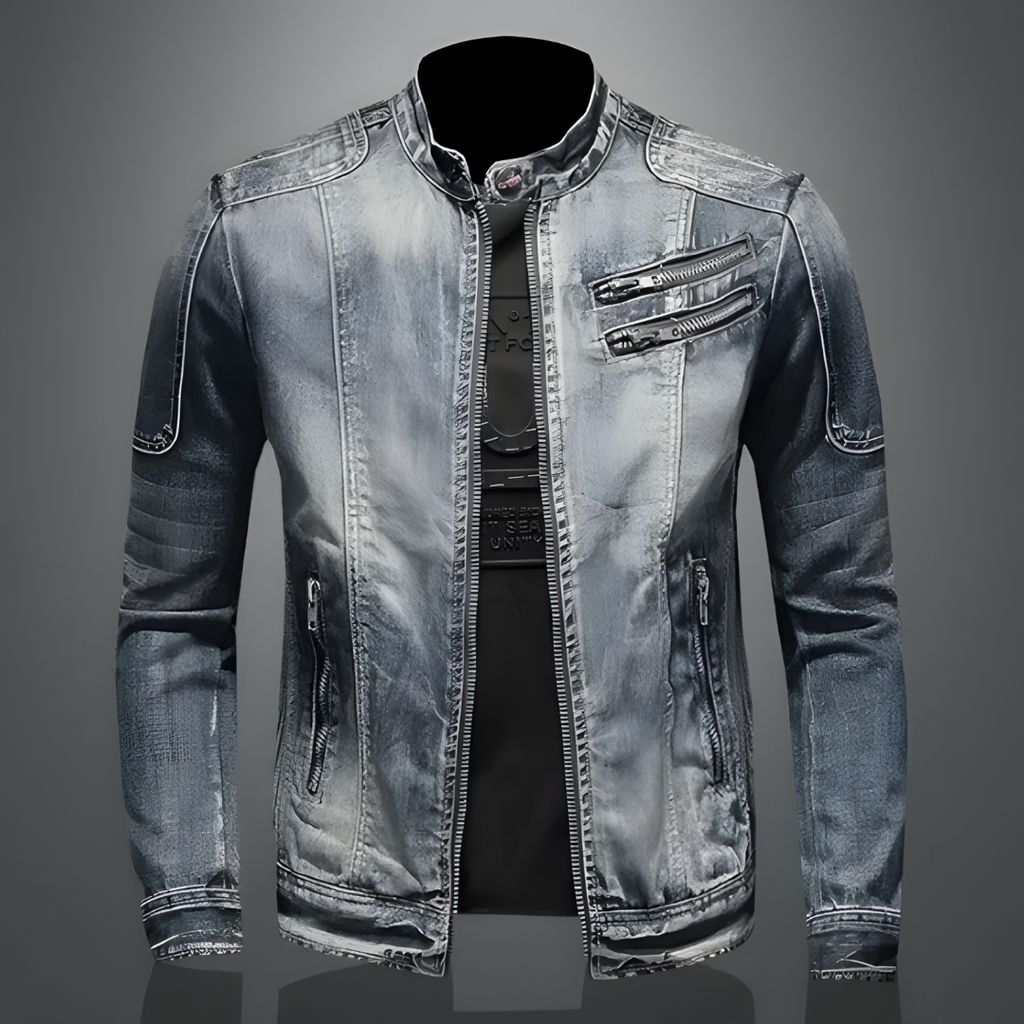 Chaqueta vaquera retro para hombre