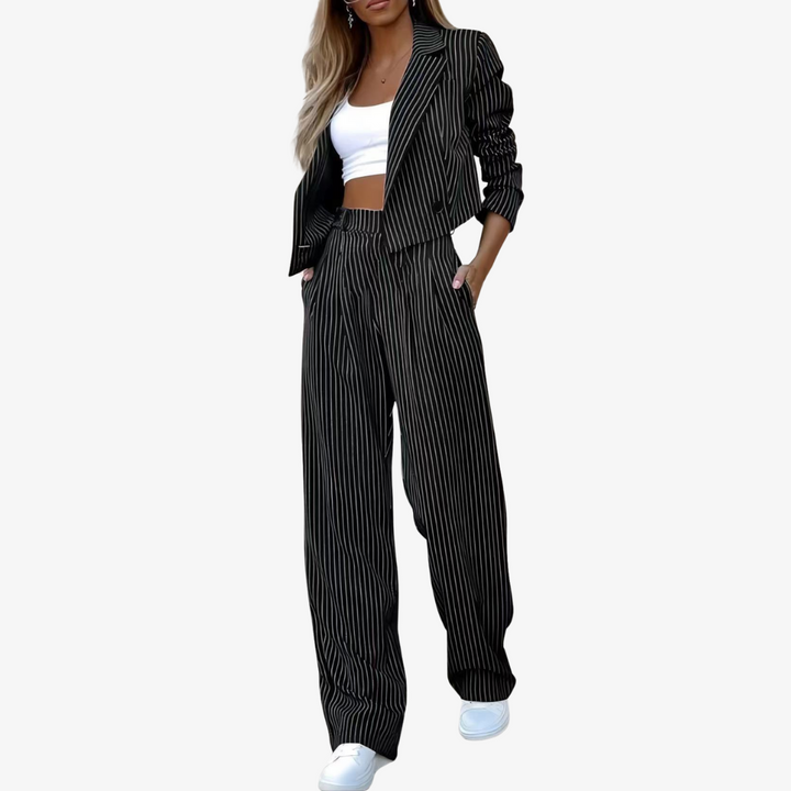 Elegante conjunto de dos piezas para mujer: estilo desenfadado y comodidad