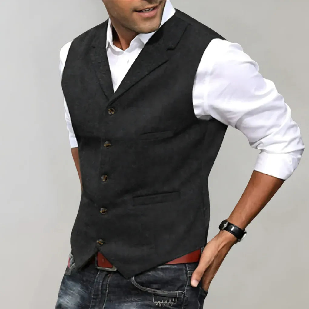 Chaleco Elegante para Hombre – Capa Refinada para Looks Formales