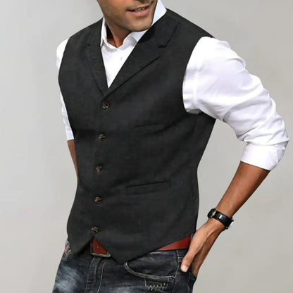Chaleco de traje elegante para hombre