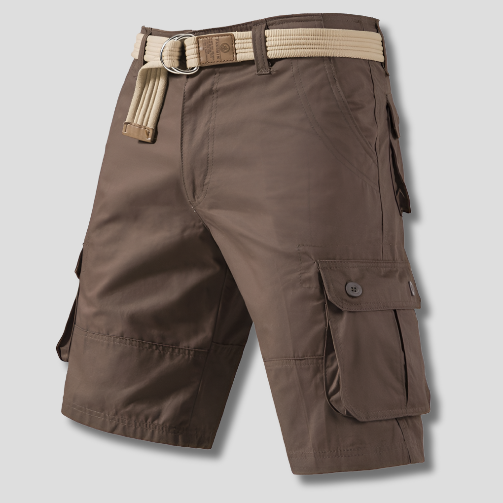 Pantalones cortos cargo multibolsillos para hombre