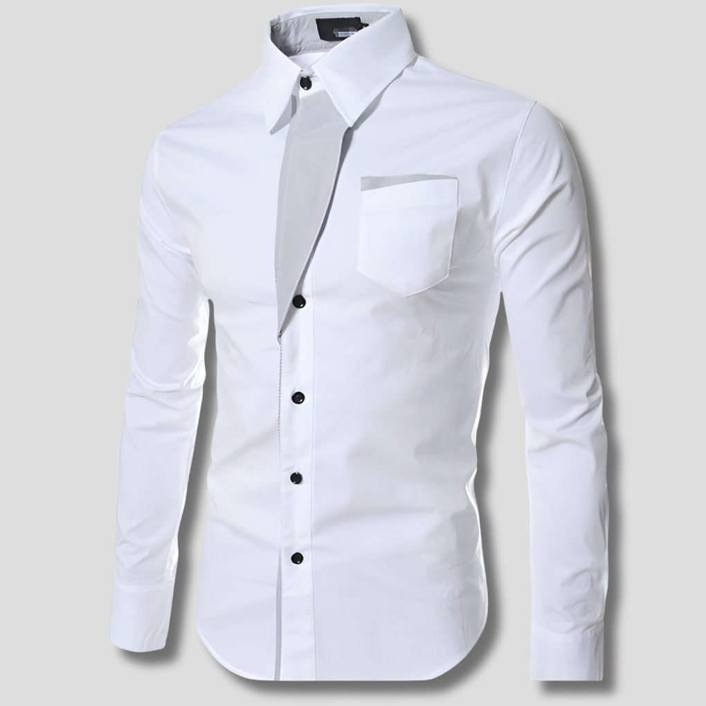 Camisa de vestir de manga larga para hombre