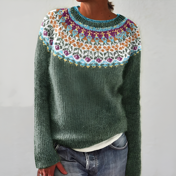 Suéter de Mujer con Diseño de Jardín
