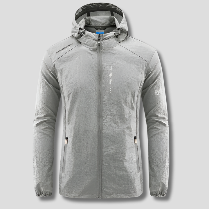 Chaqueta de verano con capucha ultraligera a prueba de viento y sol para hombres