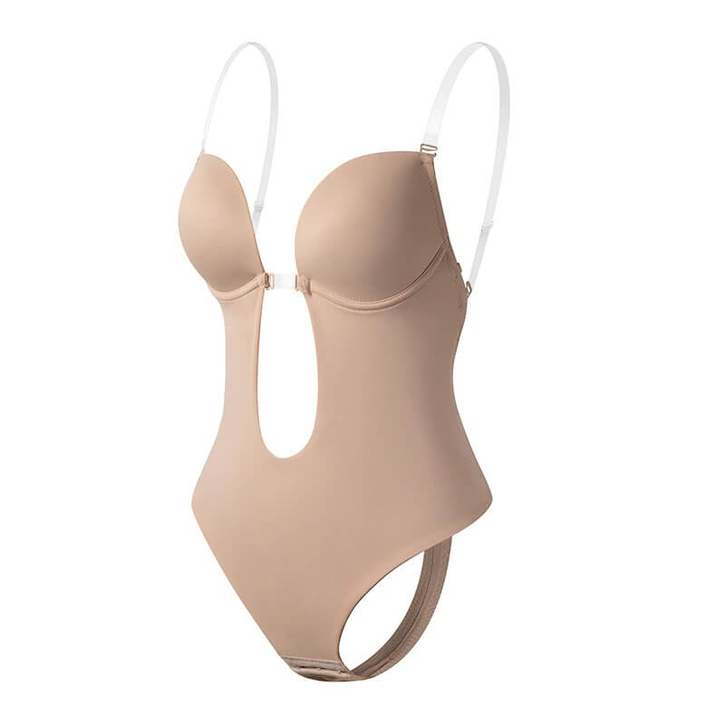 Faja con espalda abierta y escote en V profundo