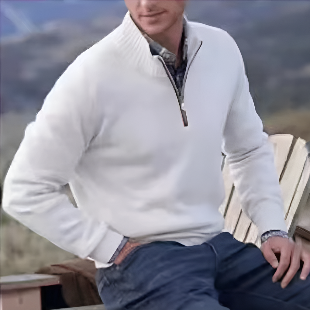 Suéter de media cremallera para hombre